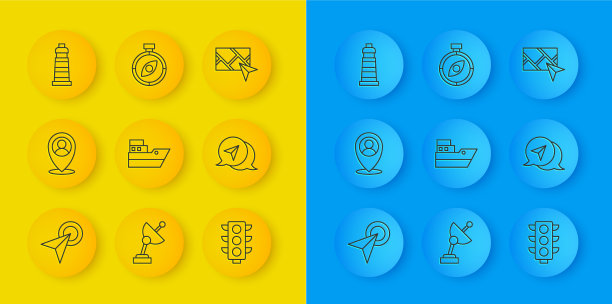 设置城市地图导航的线路信息图图片下载