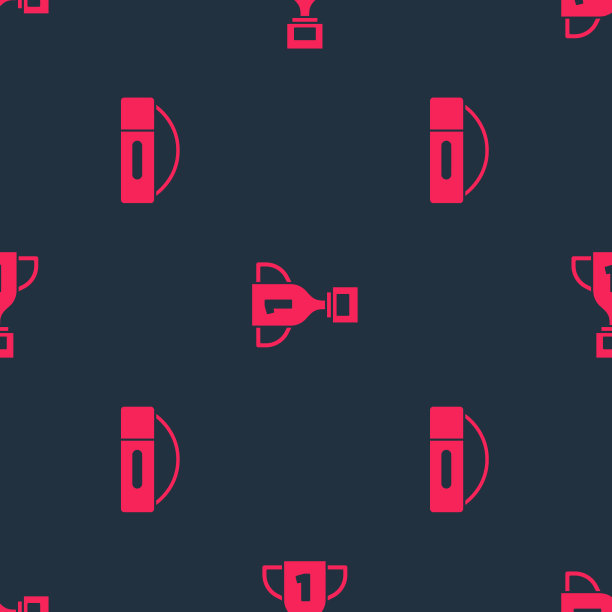 台球杆和奖杯的套盒已打开图片下载