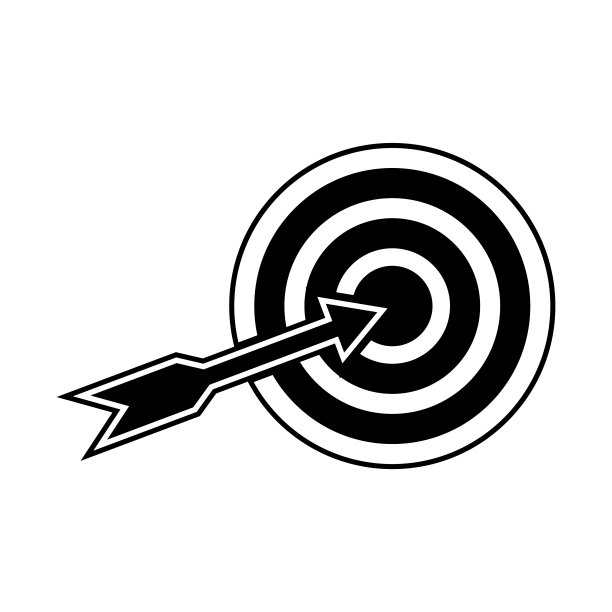 目标图标剪贴设计插图隔离图片下载