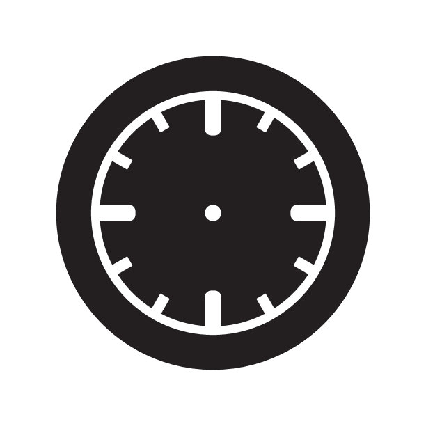 全职符号图标，矢量插图，黑色在白色背景图片下载