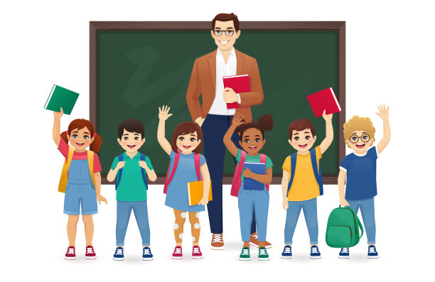 学童与教师图片下载