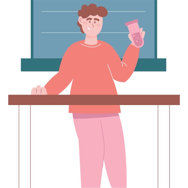 化学图标教师显示实验室实验矢量图片下载