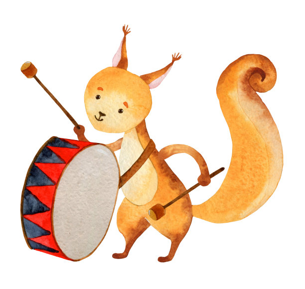 可爱动物插画图片下载