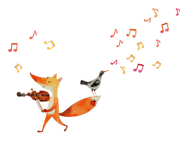 可爱动物插画图片下载