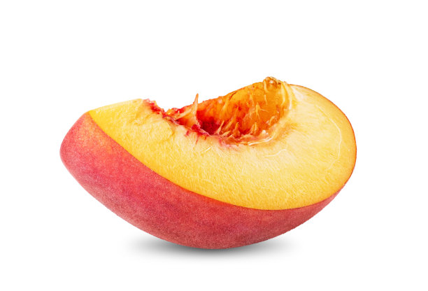 桃果孤立在白色背景上。图片下载