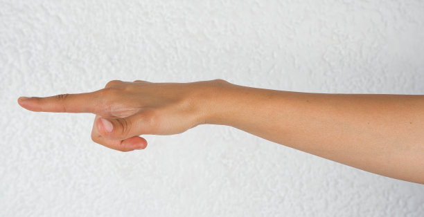 用手指着白色背景图片下载