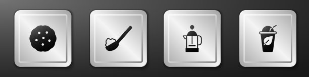 在饼干勺上放糖图片下载