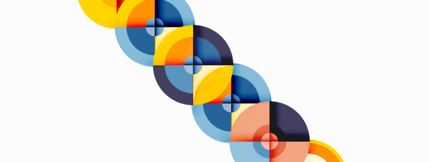 圆形阴影新潮的最小几何图片下载