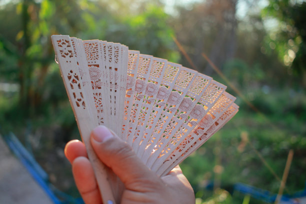 中式木扇图片下载