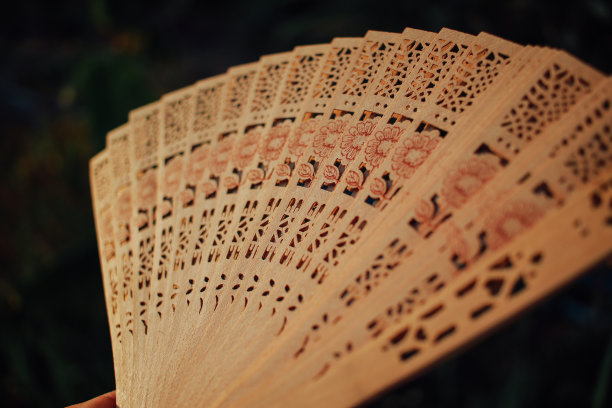 中式木扇图片下载