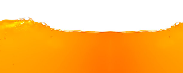 橙汁隔离白色背景，白色背景上的橙汁纹理，近距离的亮橙汁纹理为健康和自然波浪图片下载