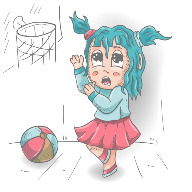 穿着裙子的滑稽小个子男人赤壁站在一幅涂鸦风格的球形轮廓矢量插图旁边图片下载