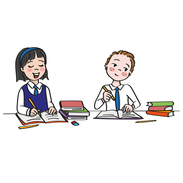 学校的孩子学习阅读和写作图片下载