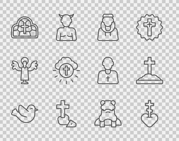 集行鸽宗教十字架于心僧图片下载