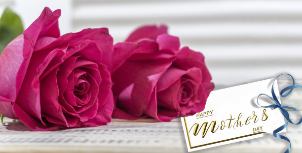 母亲节卡片或横幅，可作为传单，3d插图图片下载