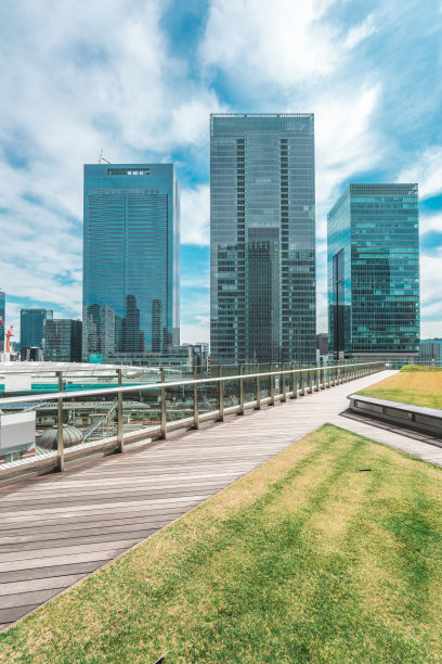 东京商业区的办公园区图片下载