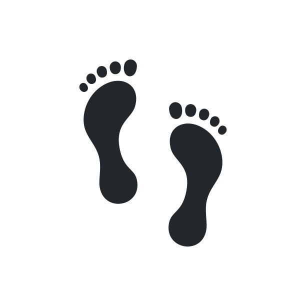 足迹图标图片下载