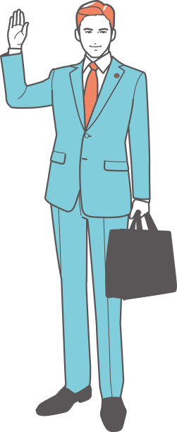 律师举手问候。图片下载