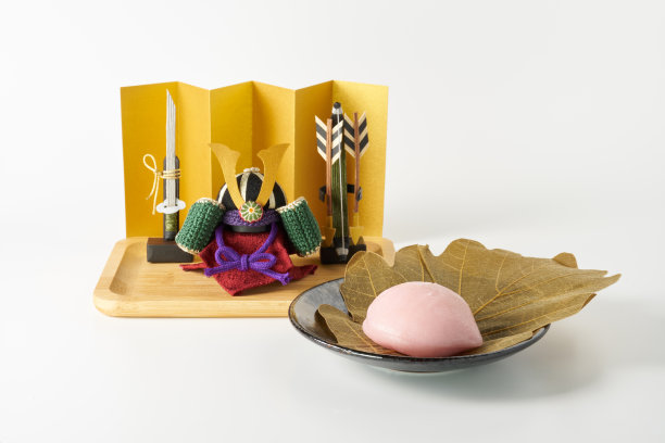 日本糖果形象柏和麻糬儿童节的日本活动。图片下载