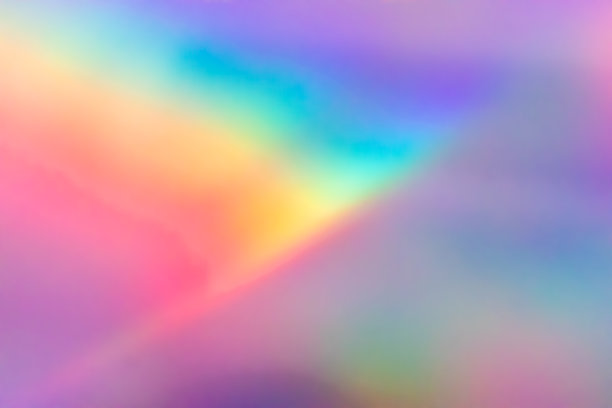 抽象模糊全息彩虹箔彩虹背景图片下载