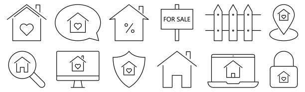 地产线图标图片下载