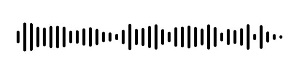 声波或语音信息图标。音乐波形，轨迹广播播放。音频均衡线。矢量图图片下载