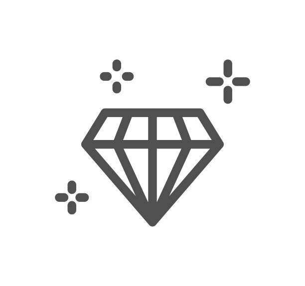 钻石相关图标。图片下载