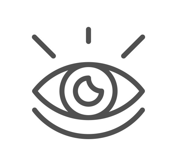 与眼睛相关的图标。图片下载