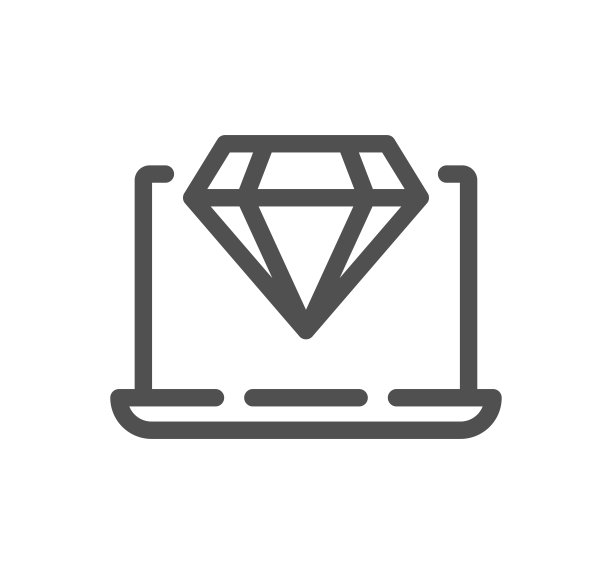 钻石相关图标。图片下载
