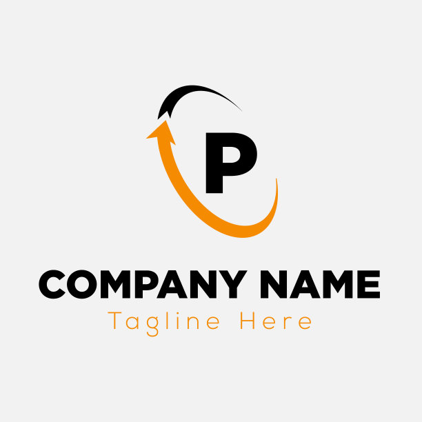 摘要P字母现代初始信标设计图片下载
