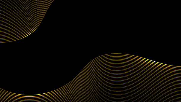 黑色背景上的线条波粒图案。图片下载