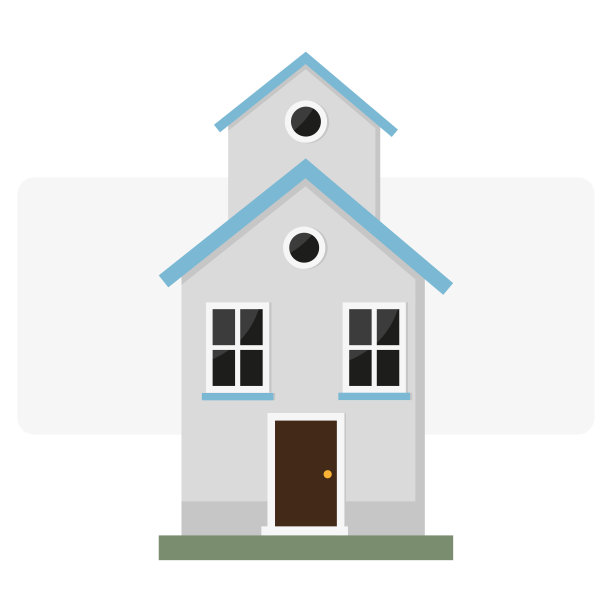 复古的卡通房子，任何用途的伟大设计。矢量插图。图片下载