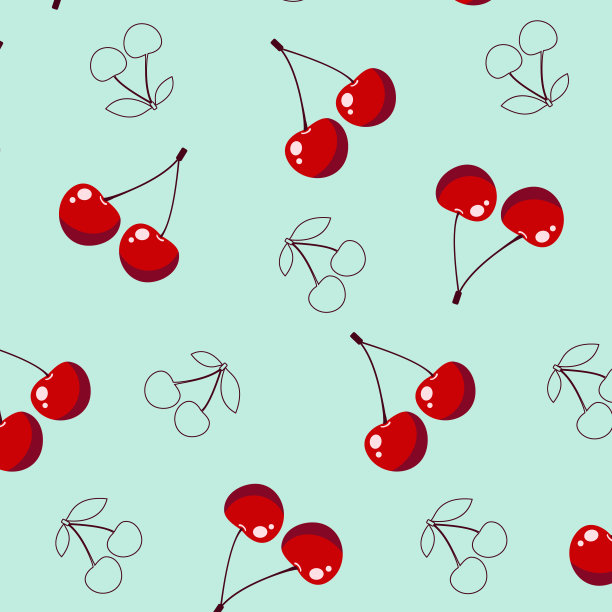 樱桃图案图片下载