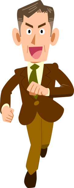 一个老年商人潇洒的形象图片下载