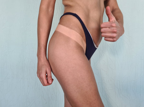 即时好莱坞晒黑与DHA技术概念图片下载