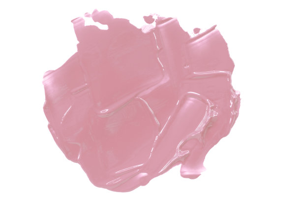 闪亮的粉色笔刷孤立在白色背景上。柔和的颜色。图片下载