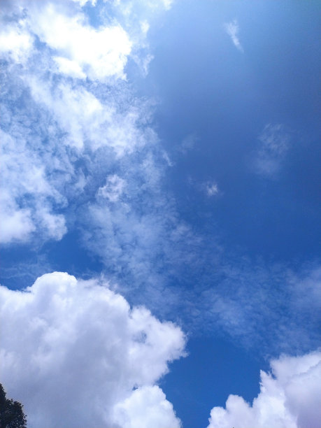 在蔚蓝的天空图片下载