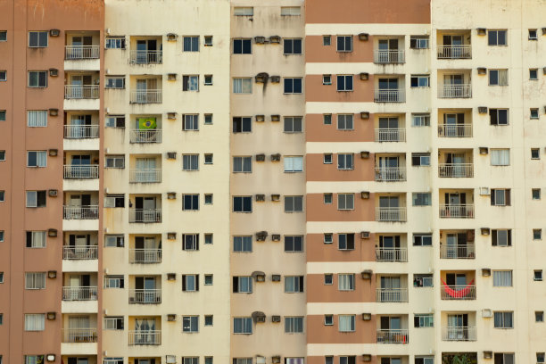 几十层的住宅开发。图片下载