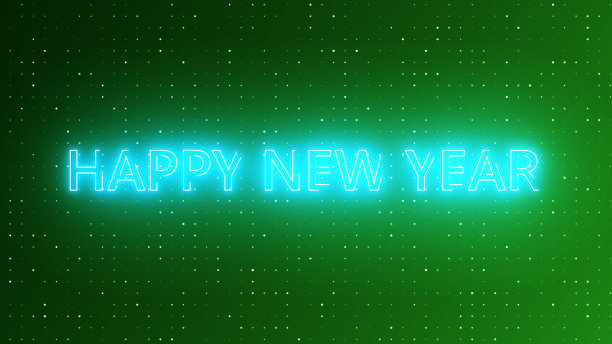 技术概念和拜年文字背景图片下载