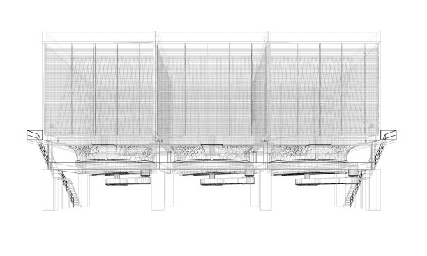 工业建筑的三维插图图片下载