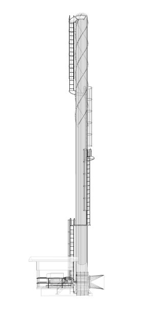 工业建筑的三维插图图片下载