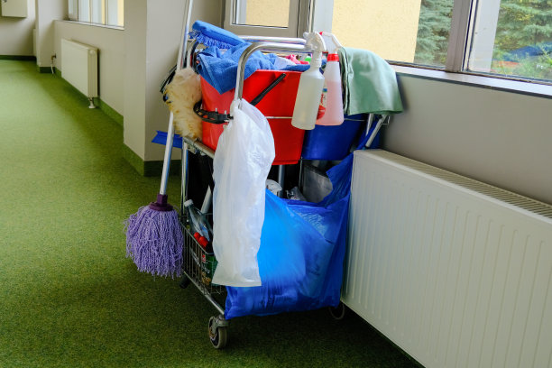 房间清洁服务车清洁产品图片下载