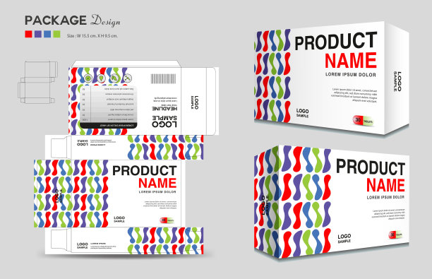 化妆品盒设计，补品盒模板，包装设计模板，3d盒包装设计，化妆品标签，医疗标签，肥皂标签，包装设计矢量，包装盒模型图片下载