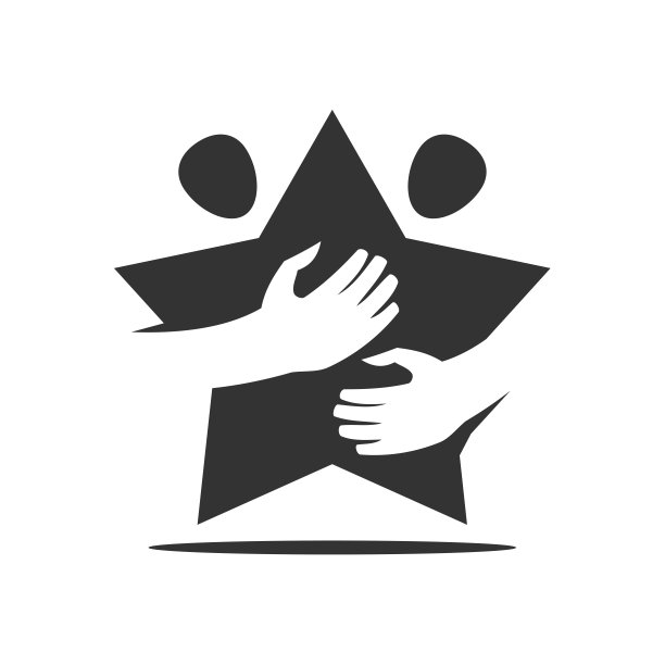 商务人士与星标志模板图标插图品牌标识。孤立和平面的插图。矢量图形图片下载