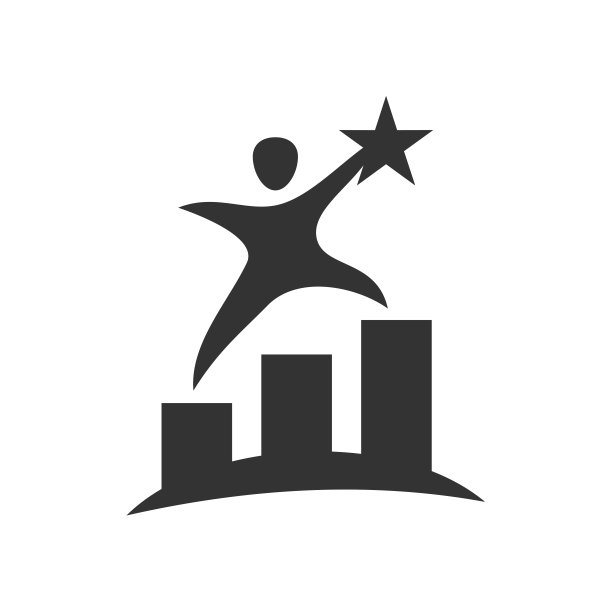 商务人士与星标志模板图标插图品牌标识。孤立和平面的插图。矢量图形图片下载