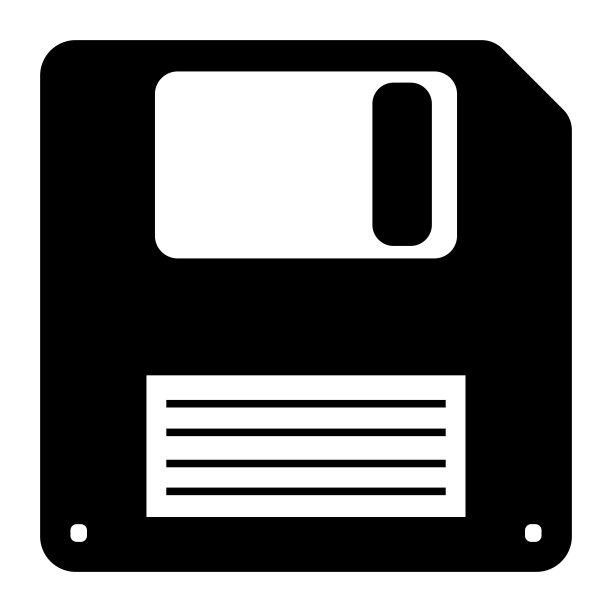 磁盘符号说明，黑色在白色背景图片下载