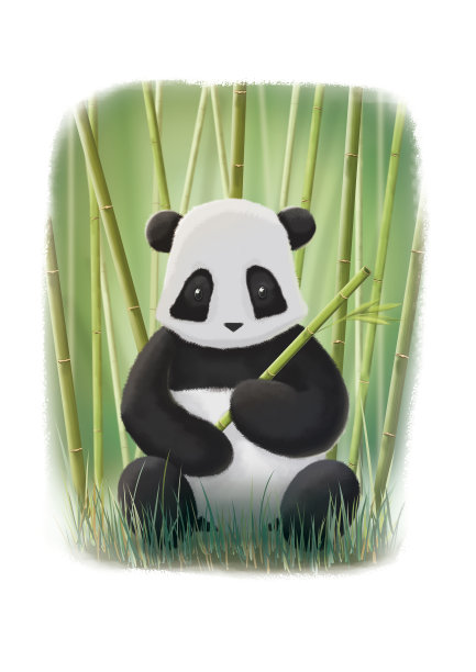 熊猫吃竹子。图片下载