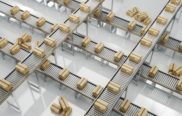 分拣或分拣系统包裹输送机存储仓库批发邮箱投递后台。出口分拣或分拣系统包裹输送机储存仓库批发邮箱投递3d图片下载