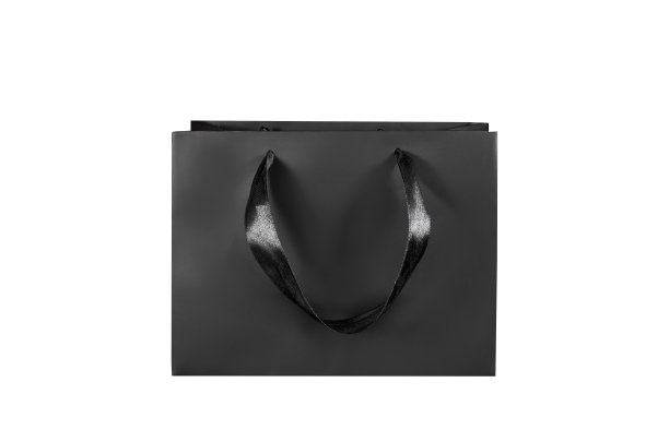 可回收的工艺纸袋购物，礼物和外卖食品模拟在白色背景。比一次性塑料袋更环保图片下载