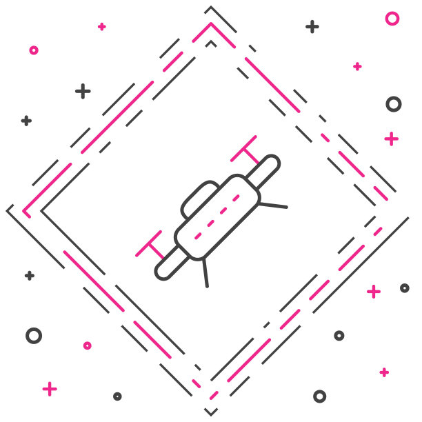 线无人机飞行图标孤立在白色背景。带有视频和照片相机符号的四轴飞行器。彩色轮廓概念。向量图片下载